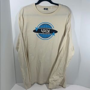 Kith Long Sleeve Shirt Upside down Logo sz Medium
